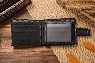 China Customized Stylish Leather Wallet , Durable Short Leather Wallet for sale