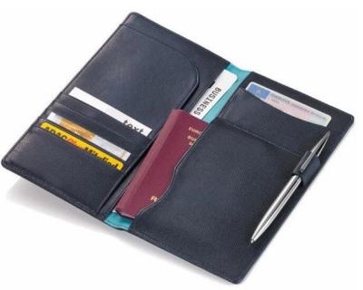 China Multifunctional Stylish Leather Wallet , Travel Document Organiser Wallet for sale