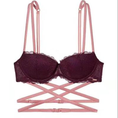 China New Design Antibacterial Lingerie Plus Size Underwear Bra With D Cup E-F for sale