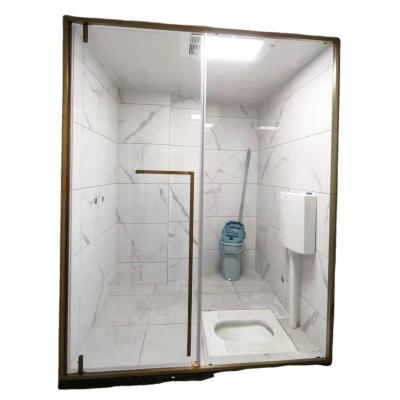 China High Quality Black Aluminum Framed Glass Shower Rooms Modern Bathroom Sliding Shower Door Enclosure for sale