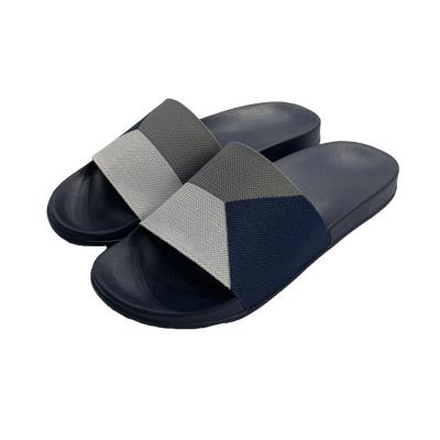 China Low MOQ Slide Top Design Custom Anti-slippery Plain Casual Men's Sandal Unisex Slippers for sale