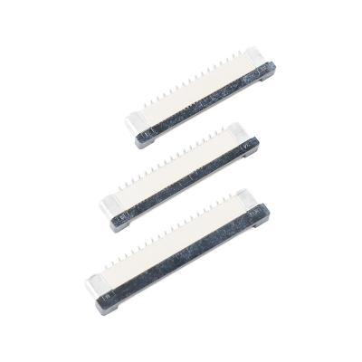 China FPC FFC Connector Socket 0.5mm Pitch 1.0mm 4/6/8/10/12/14 16/20/24/30/34/40/50 Pin Connector Socket Flat Pitch 0.5mm Vertical Type Misalignment Pins FPC FFC 1.0mm for sale