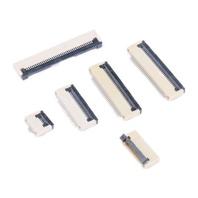 China Lower Type 4P 6P 8P 10P 12P 14P 16P 18P 20P 24P 26-40P FPC Connector FPC Socket FFC 0.5MM Top Block Contact Connector for sale