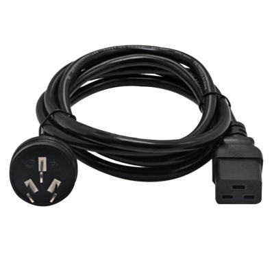 China COMPUTER AU to AU C19 Australia SAA Male to IEC320 C19 Female AC 3 Pin Power Extension Cable Cord for sale