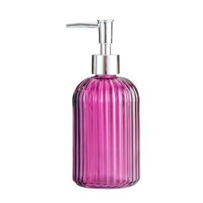 China Personal Care 400ML Hand Sanitizer Colorful Glass Bottle Containers Squeeze Empty Bottles Bathroom Product for sale