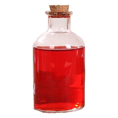 China Gift & Creative Wooden Craft Stopper Glass Bottle Flower Tea Sealed Glass Bottle Storage Glass Bottle for sale