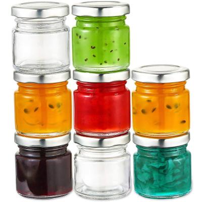 China 50/180/230/360/500ml Round Glass Food Jar Food with Lid - Airtight Glass Jars for Storage for sale