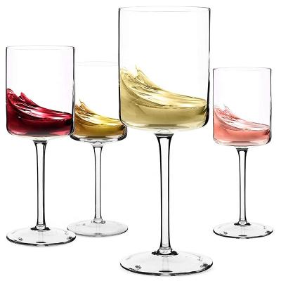 China High Grade Glass Wine Champagne Glass Goblet Glasses 370/430ml Beverage Glasses for sale