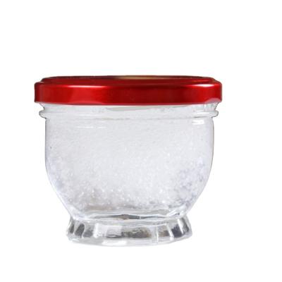 China Transparent Storage Container Honey Tasting Jam Pudding Kitchen Submarine Ready Made Food Bird's Nest Glass Bottle Hi for sale