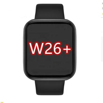 China Magnetic Charging Waterproof GPS Navigation Sports Fitness Tracker 1.75 Inch Full Touch Dial Call Music W26 Smart Watch for sale