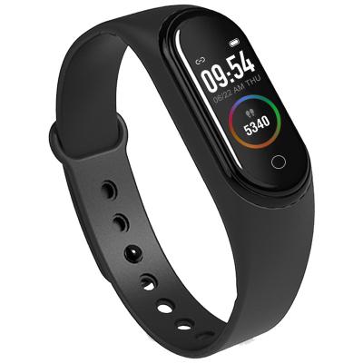 China Hot Sale Factory Price 0.96inch Touch Screen Sport Product Heart Rate Blood Pressure Blood Oxygen M4 Smart Watch For Men for sale