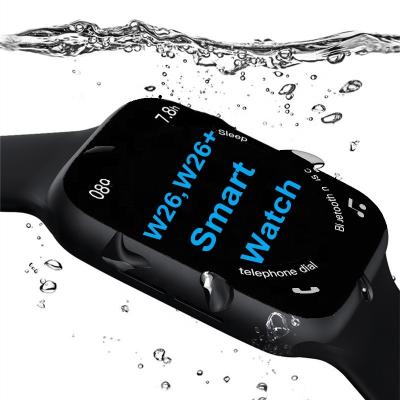 China Wifi Reloj W26+ CE Rohs Factory Plus Smart Watch W26 Heart Rate ECG Fitness Tracker Waterproof Wrist Band for sale