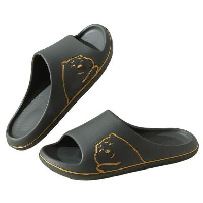 China Cushioning Cute Bear EVA Slides Slippers For Men Anti-skid Outdoor Women Sandals for sale