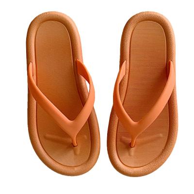 China Women Sandals Solid Color Wholesale Quality Plain Cushioning Slips Casual Ladies Flip Flops Slippers for sale