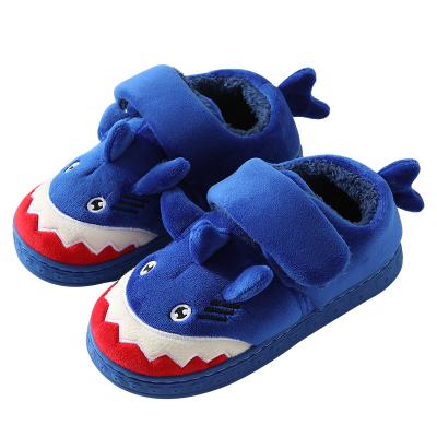 China Cute Animal Thermal Cute Animal Warm Cartoon Shoes Design Shark Winter Cotton Soft Baby Shoes Baby Shoes for sale