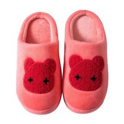 China Thermal Winter Cute Cartoon Bear Slippers for Kids Soft Warm Home Boys and Girls Slippers for sale