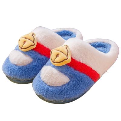 China Thermal Slippers for Kids Autumn and Winter Parent-child Cartoon Cute Home Parent-child Boy Girls Boy Bells Slipper Fluffy Slippers for sale