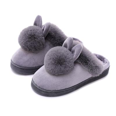 China Cushioning Lovely Winter Plush Bag Fur Slippers For Women Warm Cotton Slippers For Men for sale