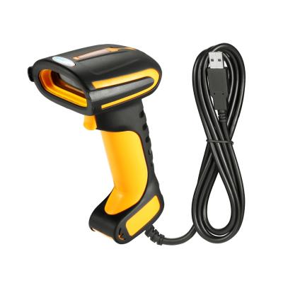 China Industrial Level Precision High Speed ​​Scan Wired USB 2D Handheld 1d Scanner QR Laser Barcode Reader USB for sale