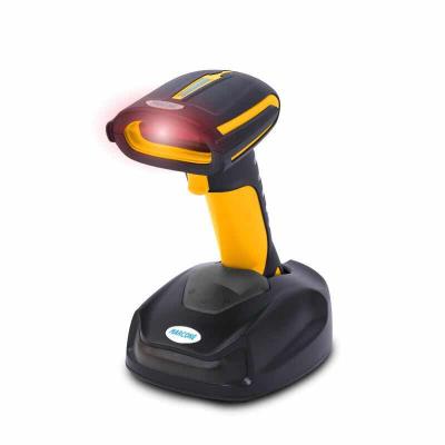 China 2d Handheld Wireless Barcode Scanner USB Mini Wireless Portable Barcode Scanner 2.4G BT Barcode Scanner Warehouse Stock Inventory with Memory for sale