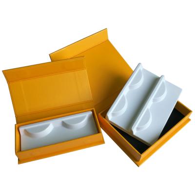 China 2021 Factory Direct Custom Printed Logo Printed Eyelash Packaging Box, Lash Boxes With Transparent PET Window for sale