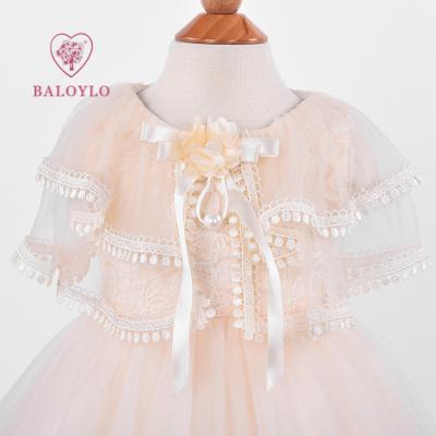 China Regular Children Wedding Kids Tulle Dresses Romper Barbie Party Wear Girls Summer Dress Baby Shower Dresses for sale