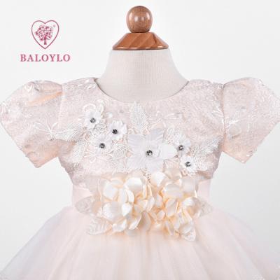 China Wholesale Casual Little Girls Wedding Baby Dresses For Kids Birthday Party Wear Dresses For Girls Lace for sale