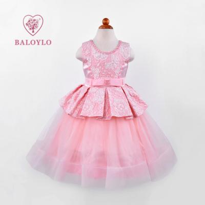 China Barbie Wedding Summer Baby Dress Design Sleeveless Birthday Party Dresses Wholesale Regular Bridesmaids 11 Years Old for sale