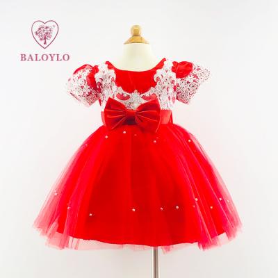 China Anti-wrinkle Girls Birthday Day Formal Dresses Kids Cotton Dresses For Girls 6 Year Summer Dress Wedding Lainga for sale