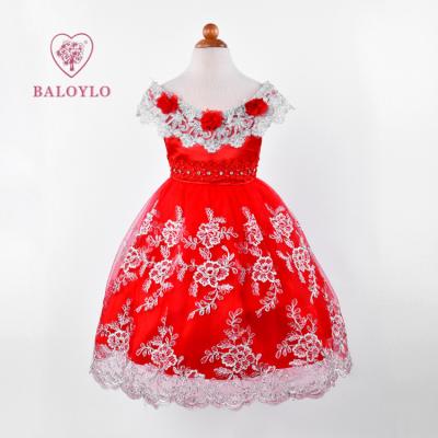 China Breathable Kids Wedding Dresses Bridesmaids Dress Wedding Kids Lace Up Kids Dresses Designs for sale