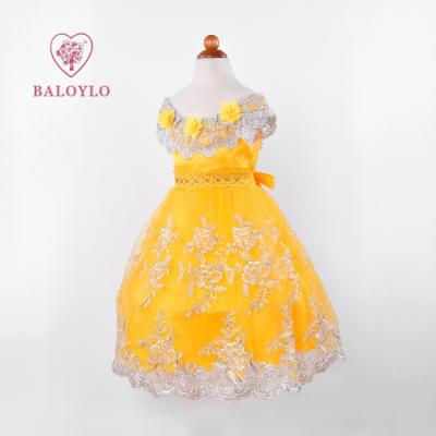 China Breathable in Embroidery Baby Running Hand Lace Baptism Wedding Dresses Girls Dress Elegant Dress Gowns for sale