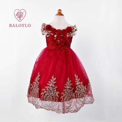 China Wholesale Anti-wrinkle Clothing Summer China Baby Wedding Ball Birthday Dress For Baby for sale