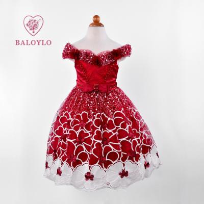 China Summer Breathable Girls Wedding Party Sleeveless Birthday Dress For Baby Kids Bow Dress for sale