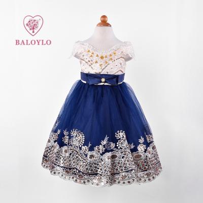 China Baby Christening Kids Breathable Gold Sequin Lace Dresses Kids For Girl Wholesale Dress From China for sale