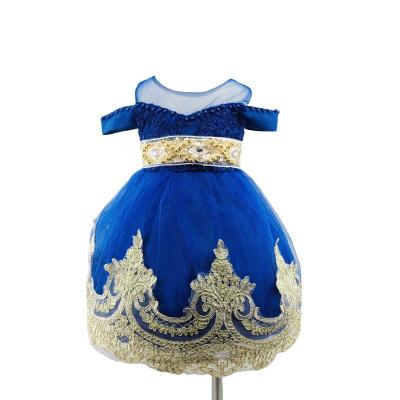 China Wholesale Viable Embroidery Baby Flower Dress Kids Dress Children Princess Wedding Dresses for sale