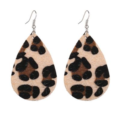 China CLASSIC Hot Selling Classic Drop Earrings Cotton Leopard Print Teardrop Dangle Earrings For Women Jewelry 2020 for sale