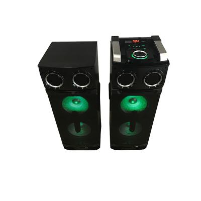 China USB/FM/Bluetooth/aux. - In /SD Card /Wireless Mic Profession Active Speaker With Lights Couple Indoor Home Dual Channel Speaker for sale