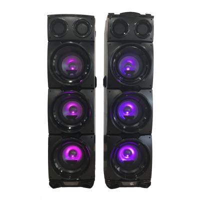 China USB/FM/Bluetooth/aux. - In /SD Card /Wireless Mic Active Speaker with LED lights and rich jack works with all passive subwoofer speaker from todays latest devices for sale