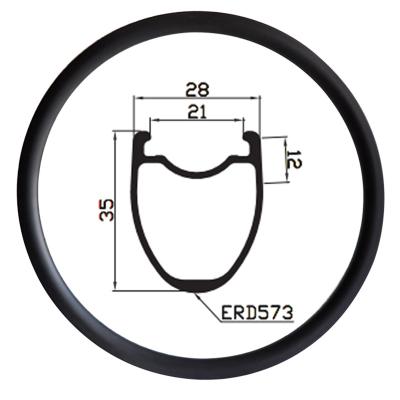 China Road Bikes New 28mm Carbon Edges Rims 35mm Depth 28mm Width Carbon Anvil Tubeless Rims For Road Bicycle for sale