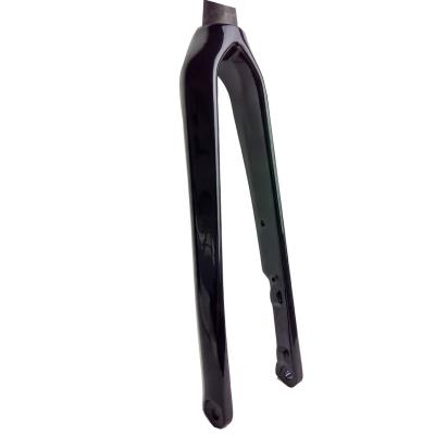 China New Arrival Lightweight TOP Chinese Bicycle Fork Full Carbon 700C Carbon Cyclocross Forks Flat Mount 100*12mm for sale