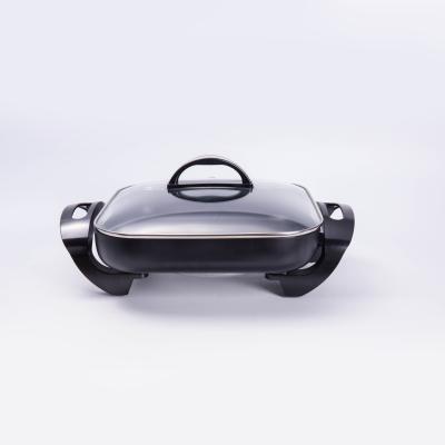 China Sustainable Non-stick Coating Electric Hot Pot Food Heater BBQ Grill With Hot Pot for sale