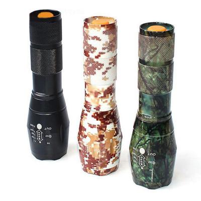 China Zoomable Tactical Flashlight Paintball Shooting Torch Super Bright L2 Waterproof Portable Light Led Military Tactical Flashlight for sale