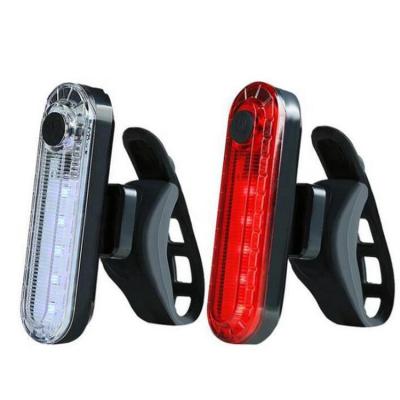 China USB Helmet Safety Flashlight Waterproof Rechargeable Cycling Mountain Bike Taillights Bicycle Red Blue Red Led Warning Light for sale