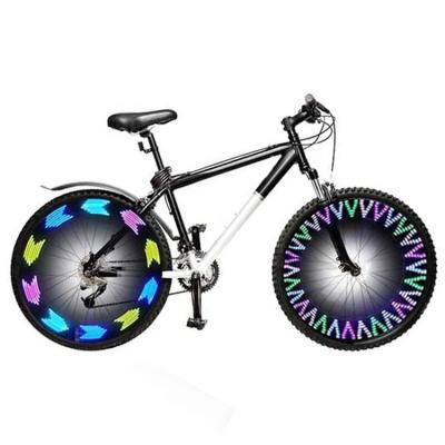 China Waterproof Automatic Change 30 Patterns Kids Bike Wheel Lights Decorative Night Safety Tire Lamp 14 LED Mountain Bicycle Spoke Mount Light for sale