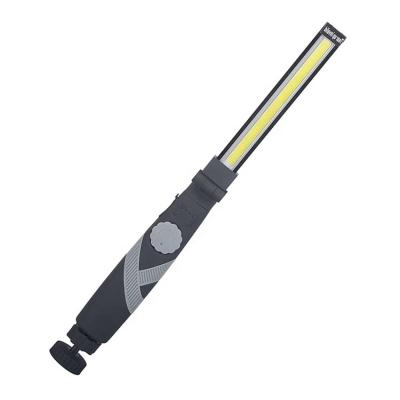 China ABS Magnetic Base Flexible Strip Working Lamp Portable Hand Flashlight Torches Slim Foldable 10W Rechargeable COB Led Work Light for sale