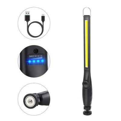 China Car Repairing Camping Garage COB LED Work Light Cordless Rechargeable Magnetic Handheld Inspection Flashlight Strip Bar Car Repair Emergency Worklight for sale