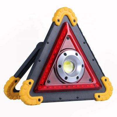 China USB Charging Road Maintenance Car Work Light Reflective Red Flashing Led Triangle Warning Lights for sale