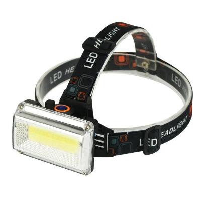 China Super Bright Angle Adjustable Mineral Bicycle Ignition Cob Head Torch Led Rechargeable Red Green Chasing Light Headlight for sale