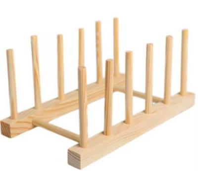 China Viable Chinese Manufacturer Direct Selling Drain Storage Rack Wooden Cutting Board Vegetable Drying Rack for sale