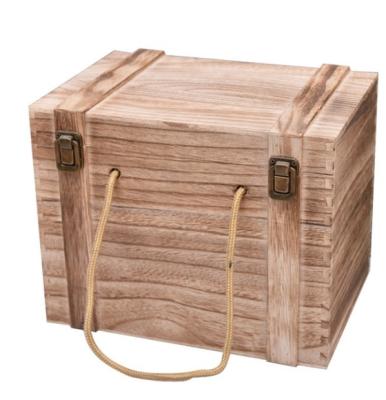 China China Vintage Wooden Wine Box High Quality Bulk Wooden Wine Box Suits Collection for sale